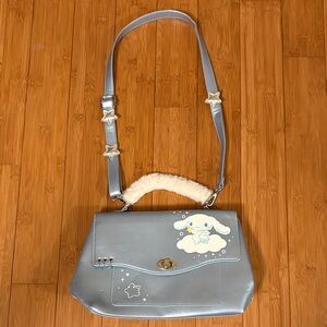 Her Universe Cinnamoroll Charming Gray Shoulder Bag with Star Accents